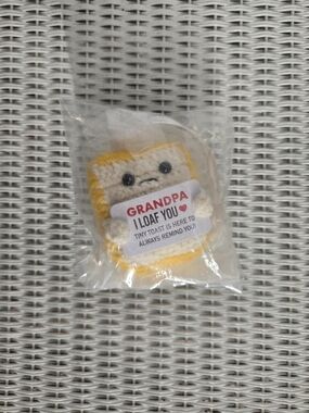 Plush Loaf Yellow & Cream "Grandpa I Loaf You"